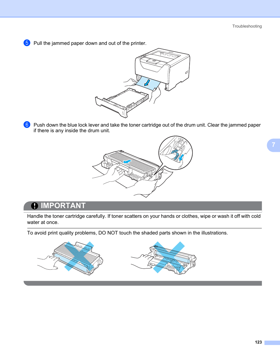 Important | Brother HL 5370DW User Manual | Page 133 / 172