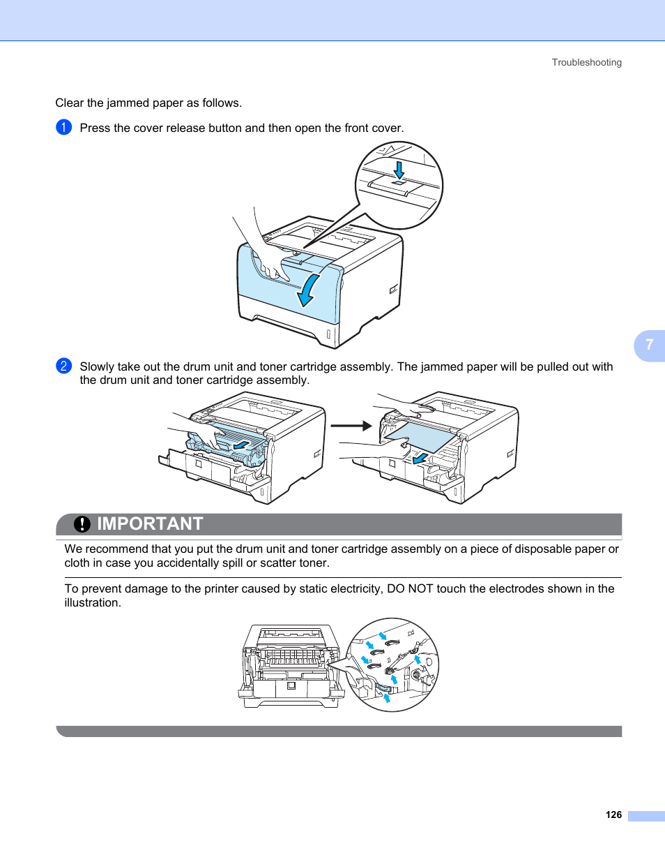 Important | Brother HL 5370DW User Manual | Page 136 / 172