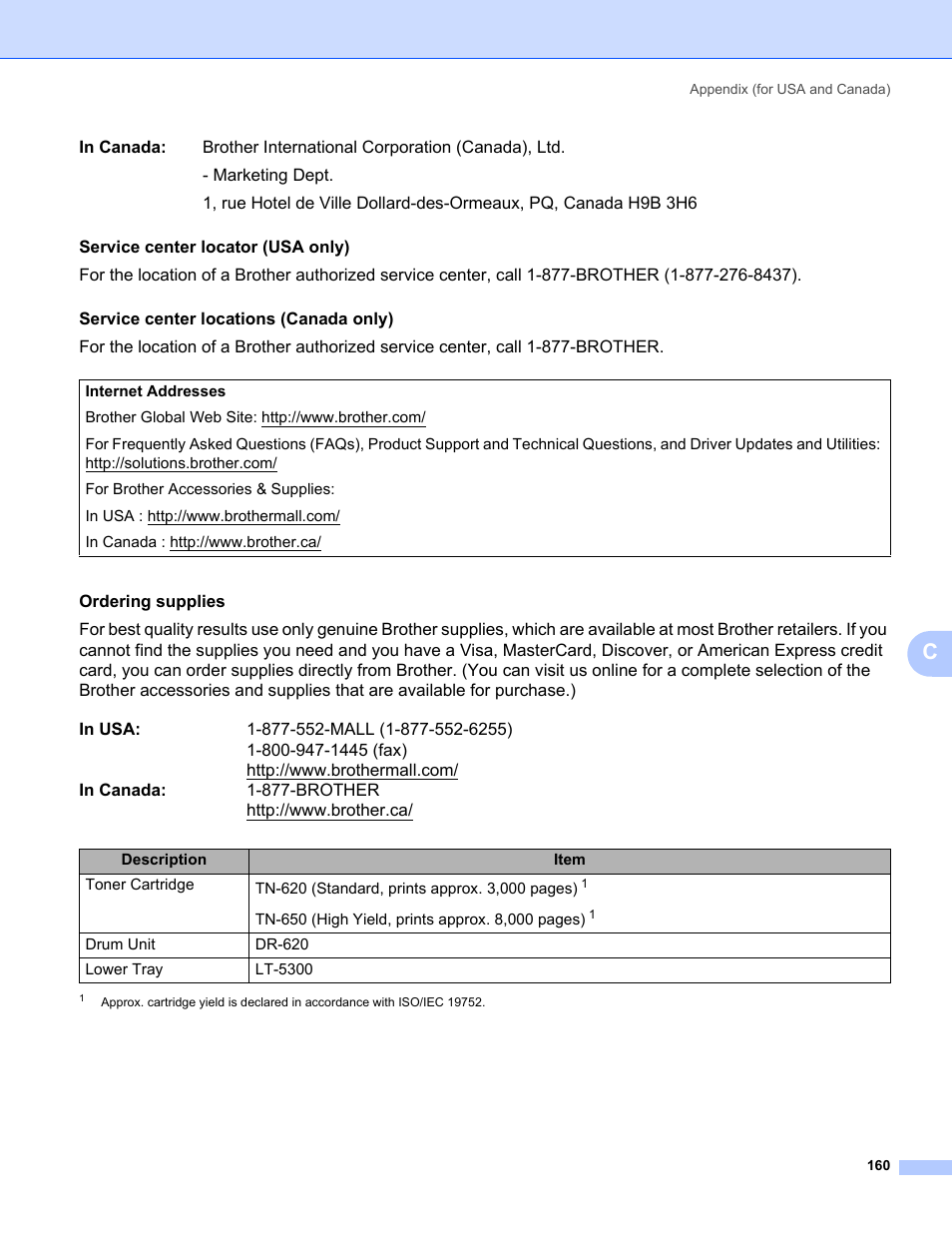 Brother HL 5370DW User Manual | Page 170 / 172