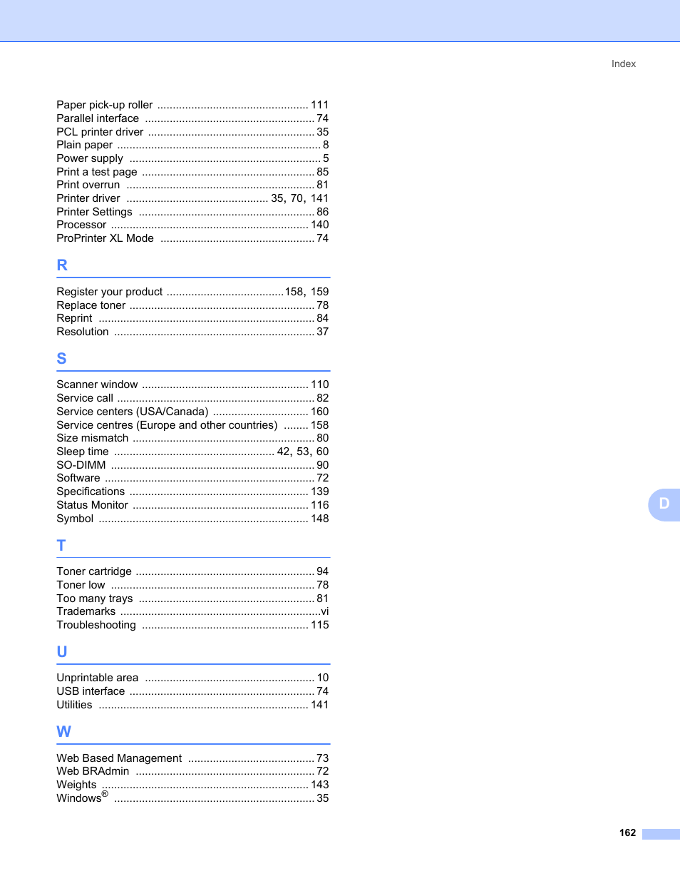Brother HL 5370DW User Manual | Page 172 / 172