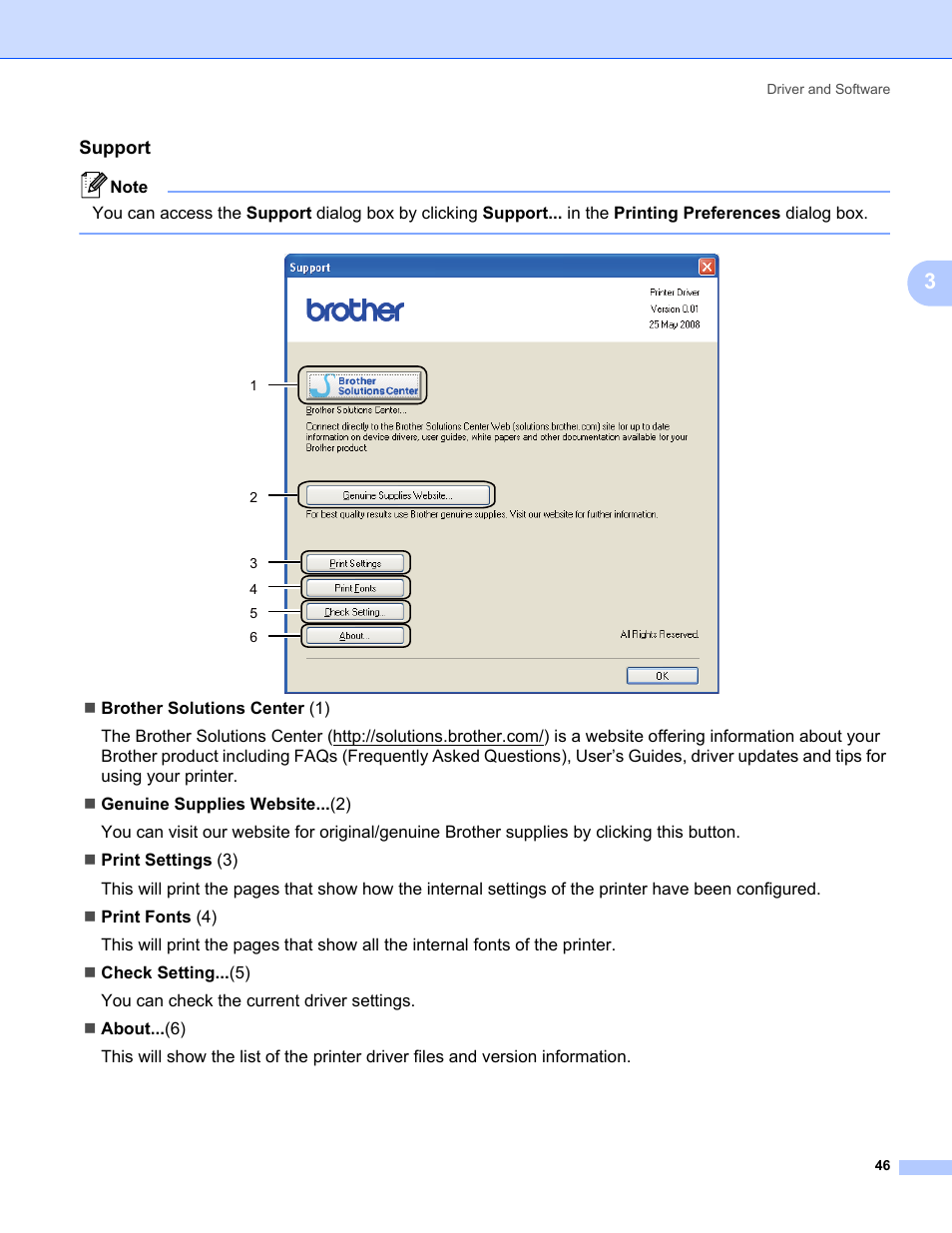 Support | Brother HL 5370DW User Manual | Page 56 / 172