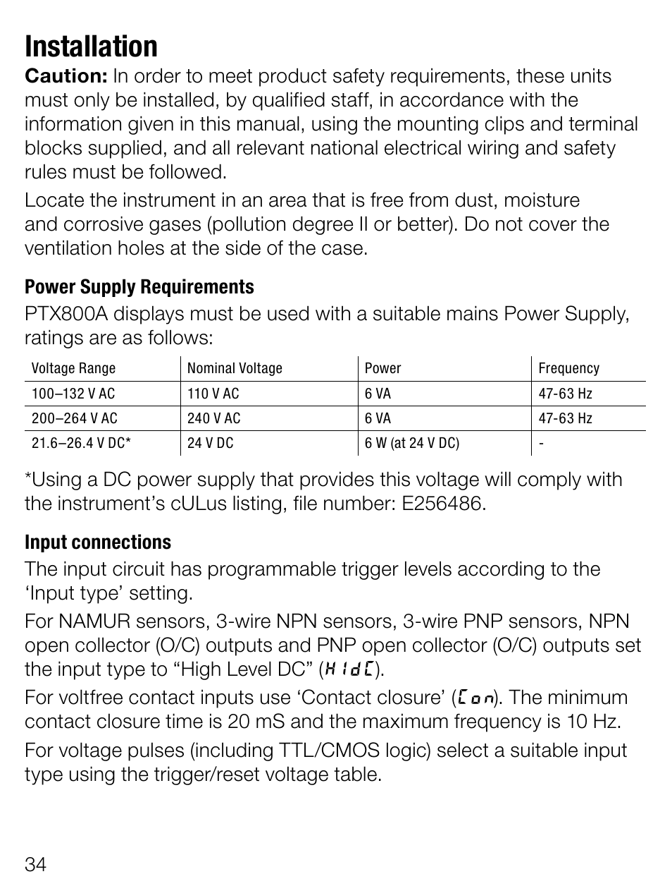 Installation | Weidmuller PTX800D - Scalable pulse and frequency counter User Manual | Page 12 / 22