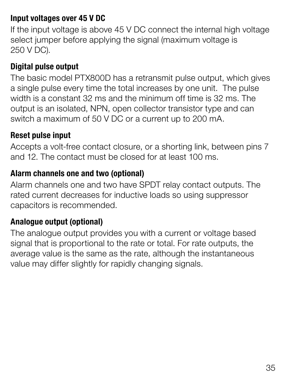 Weidmuller PTX800D - Scalable pulse and frequency counter User Manual | Page 13 / 22