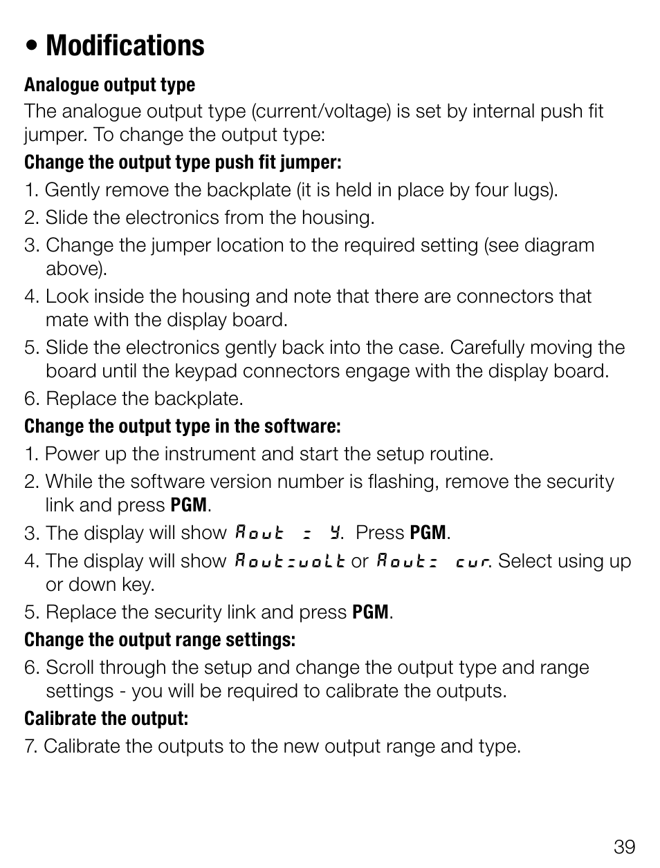 Modifications | Weidmuller PTX800D - Scalable pulse and frequency counter User Manual | Page 17 / 22