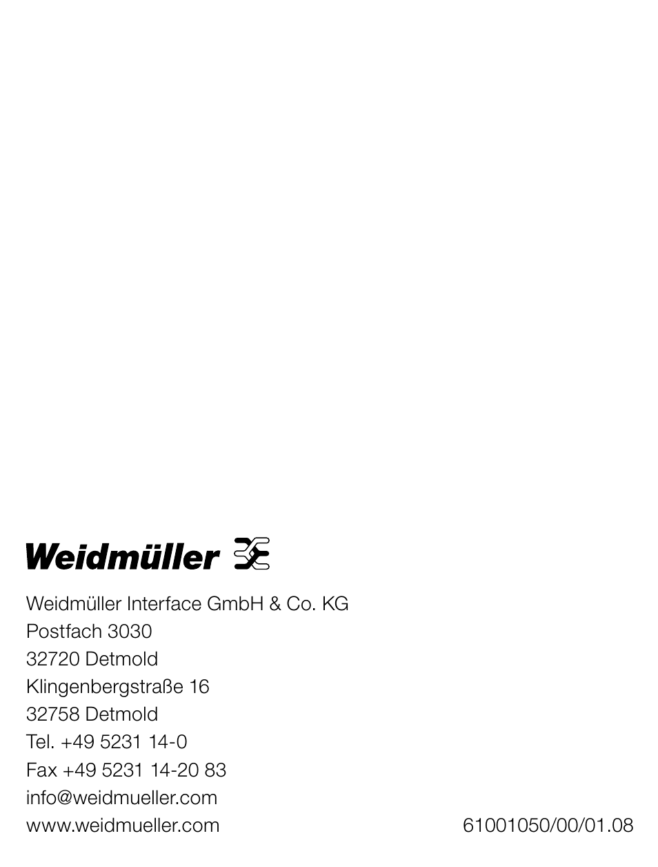 Weidmuller PTX800D - Scalable pulse and frequency counter User Manual | Page 22 / 22