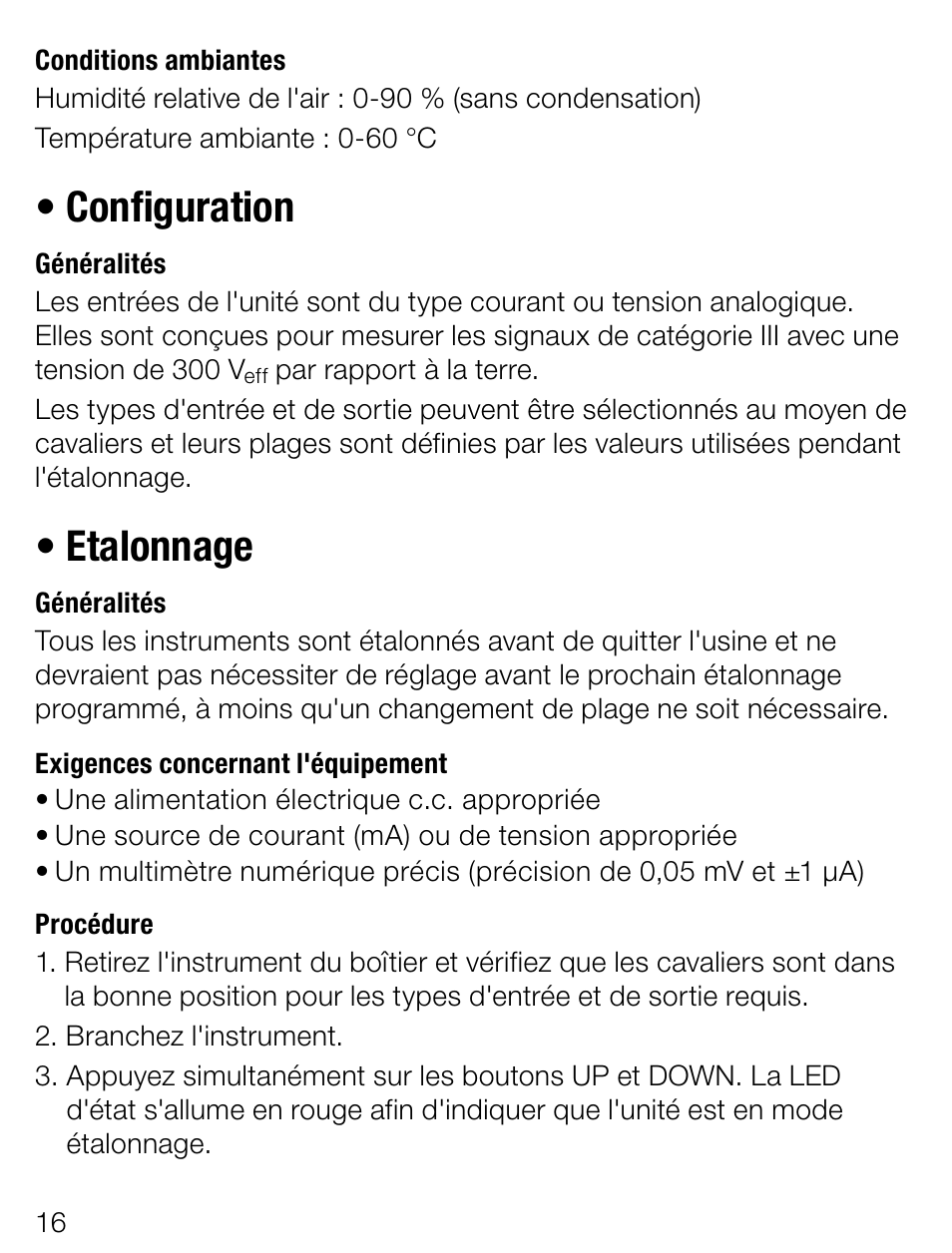 Configuration, Etalonnage | Weidmuller wavePak - Configurable singal isolator-converter User Manual | Page 16 / 28