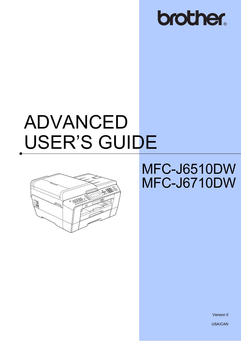 Brother VERSION 0 MFC-J6510DW User Manual | 89 pages