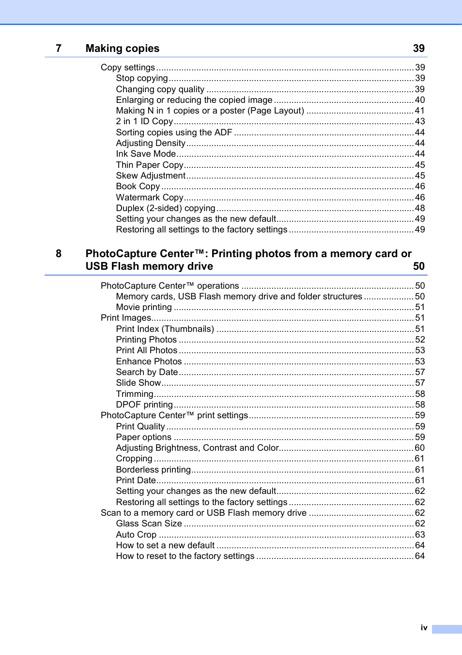 Brother VERSION 0 MFC-J6510DW User Manual | Page 5 / 89