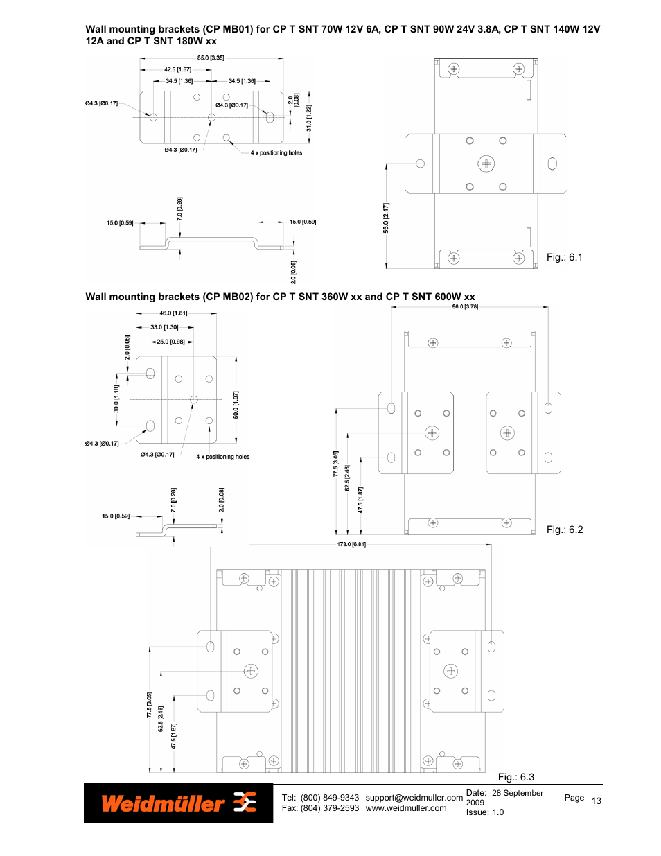 Weidmuller PRO-H Series Power Supplies User Manual | Page 13 / 13