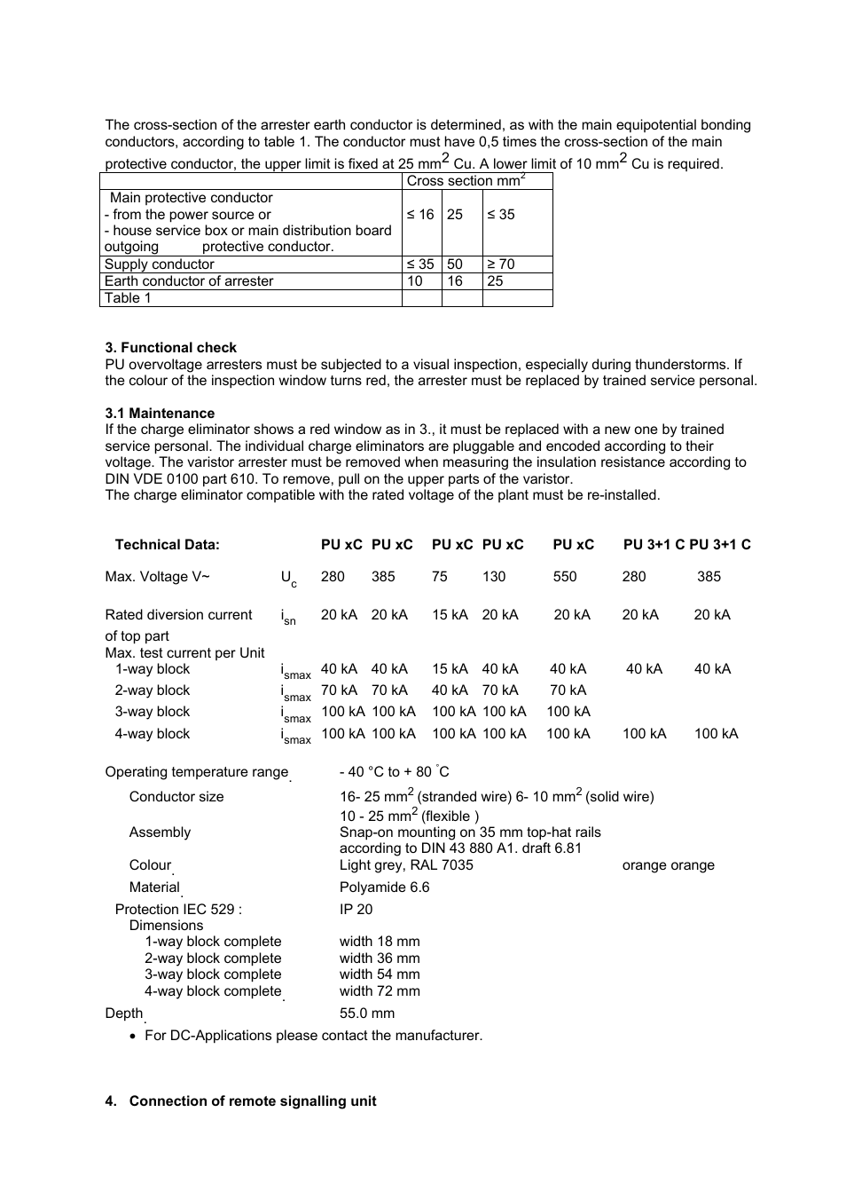 Weidmuller PU-Overvoltage in Mains Control User Manual | Page 2 / 4