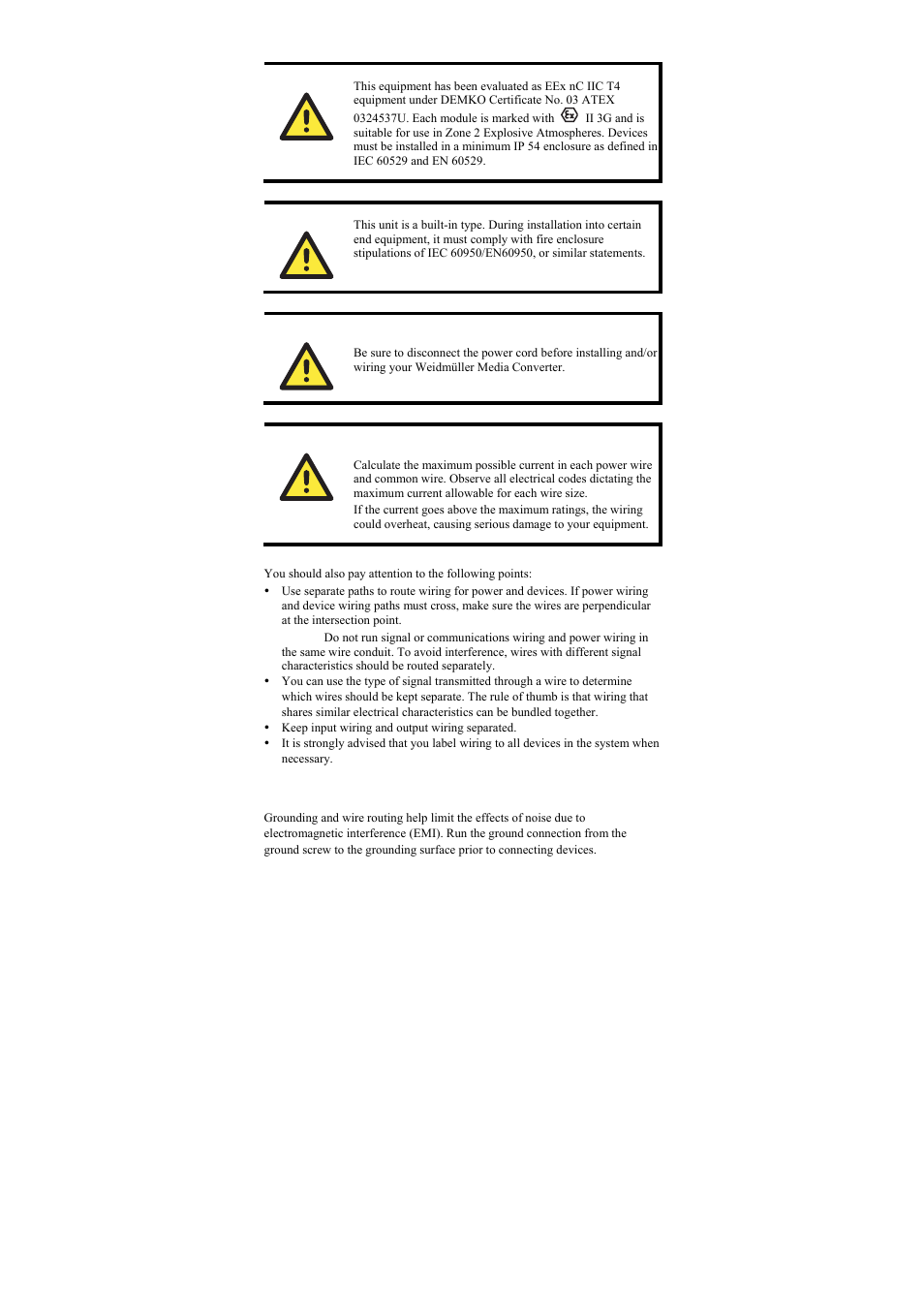 Grounding the media converter | Weidmuller IE-MC-VL Series - Industrial Ethernet Media Converters User Manual | Page 7 / 14