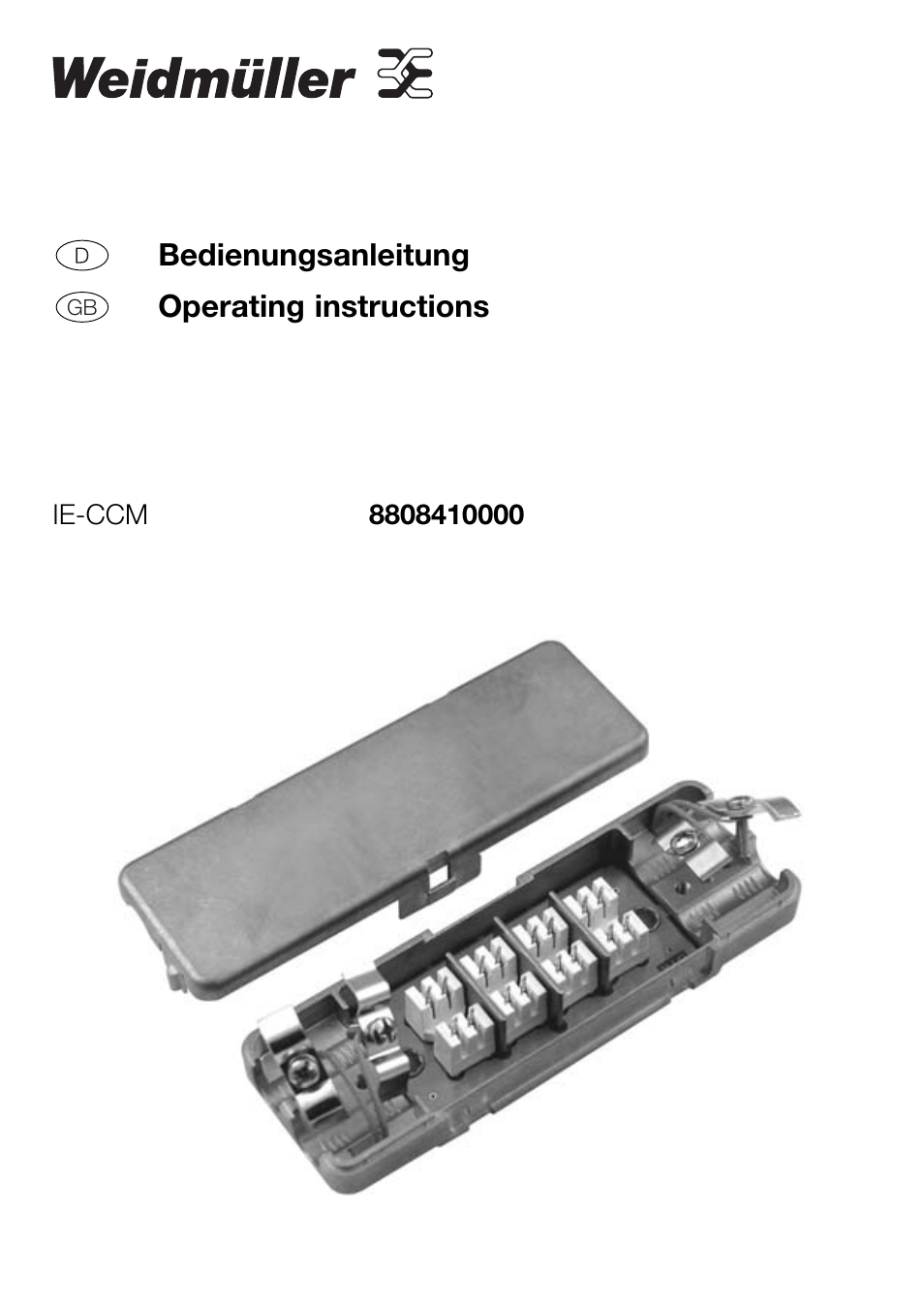 Weidmuller IE-CCM Cable Extension Module User Manual | 4 pages