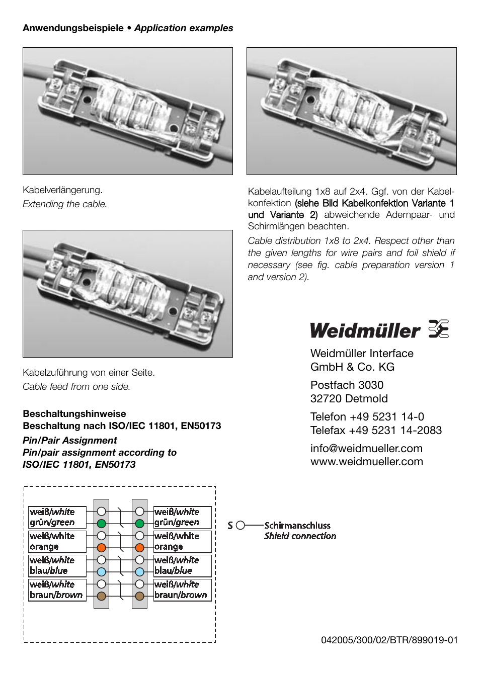 Weidmuller IE-CCM Cable Extension Module User Manual | Page 4 / 4