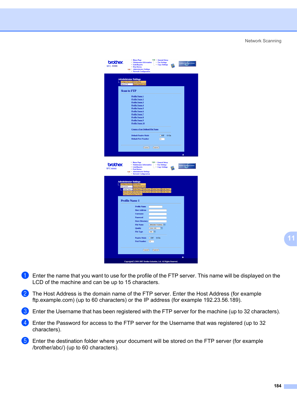 Brother MFC-7340 User Manual | Page 191 / 199