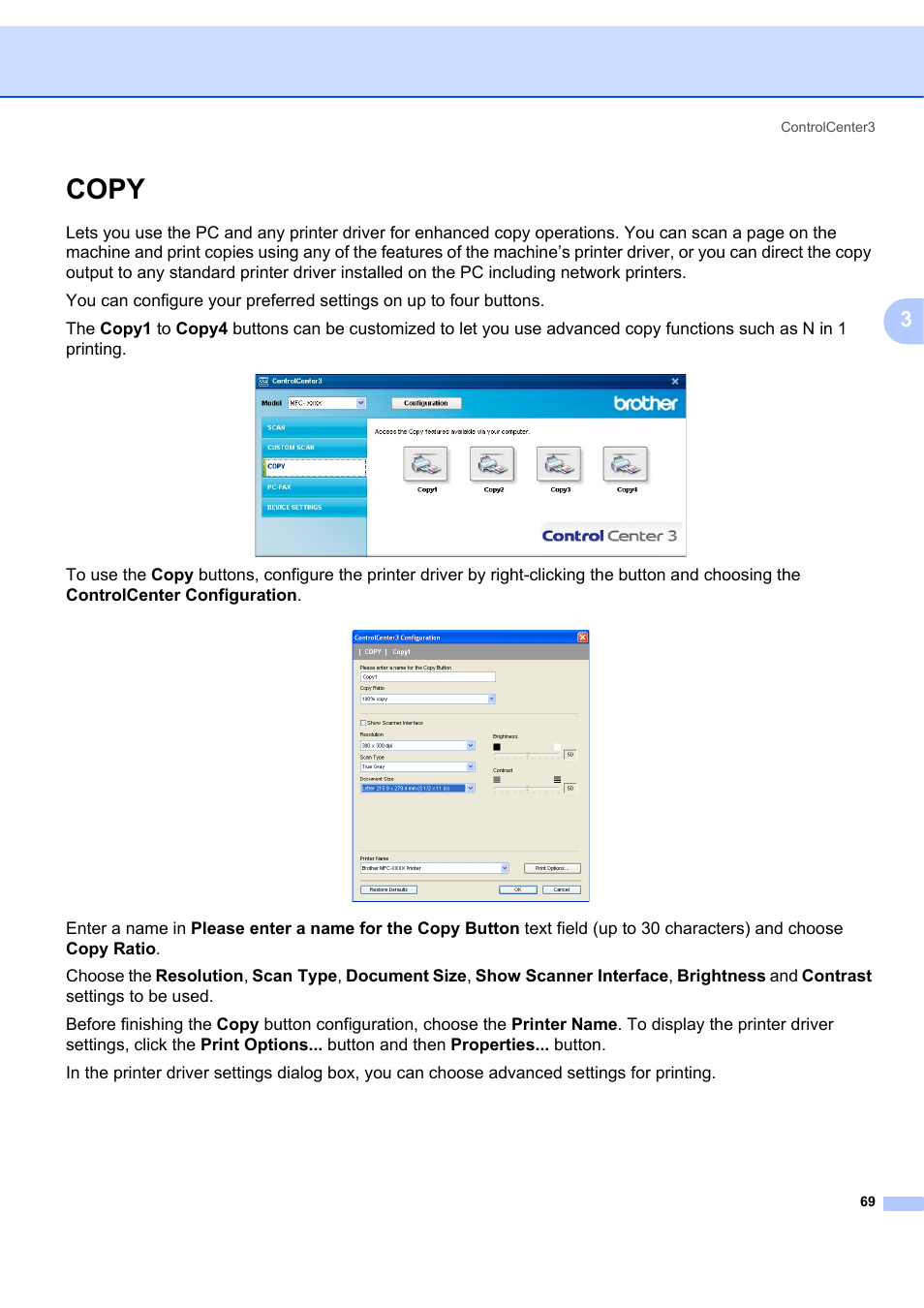 Copy | Brother MFC-7340 User Manual | Page 76 / 199