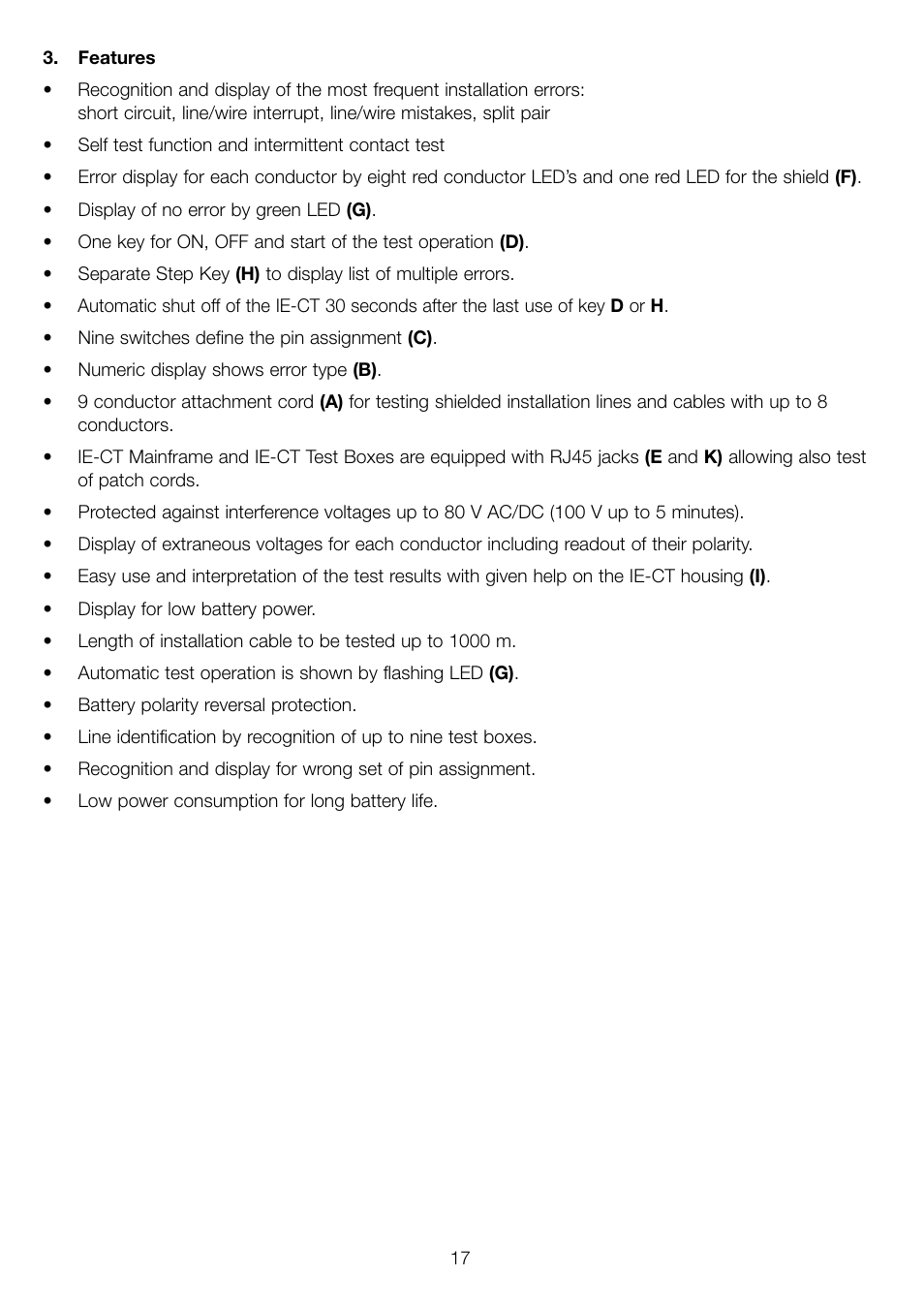 Weidmuller IE-CT Cable and Installation Tester User Manual | Page 5 / 15