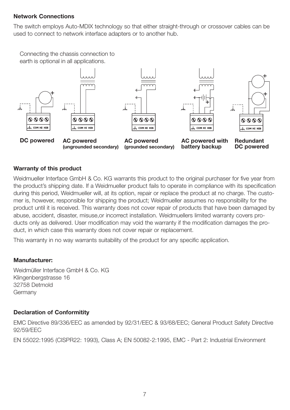 Weidmuller IE-SW8-ECO Mini Switch User Manual | Page 4 / 5
