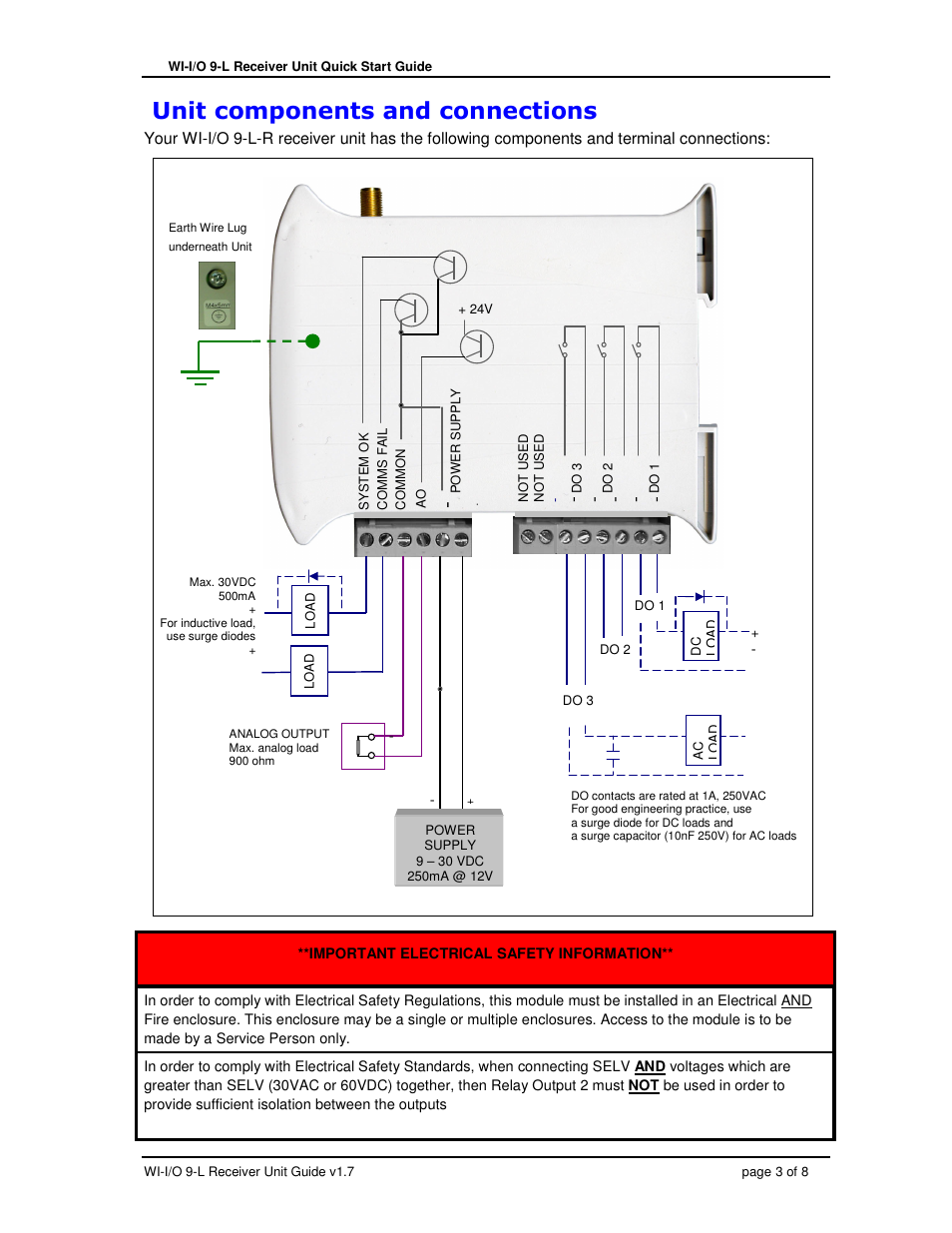 Weidmuller WI-I/O 9-L-R: Wireless I/O Receiver Quick Start Guide v1.7 User Manual | Page 3 / 8