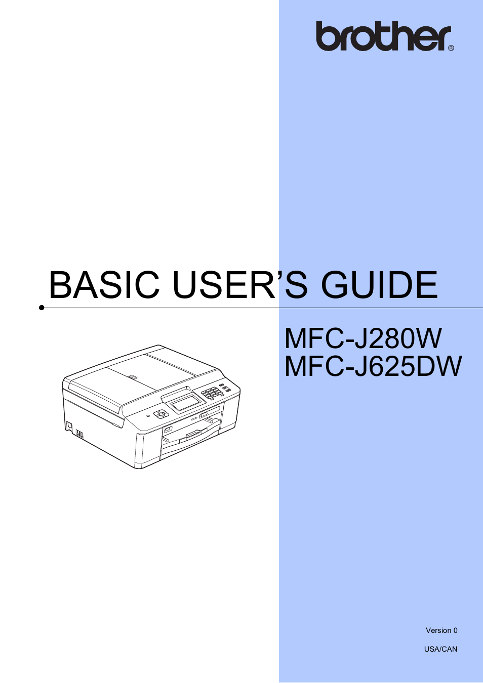 Brother Fax Machine/Multi-Function Center MFC-J280W User Manual | 150 pages