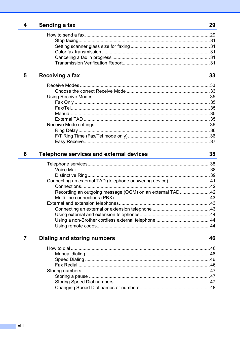 Brother Fax Machine/Multi-Function Center MFC-J280W User Manual | Page 10 / 150