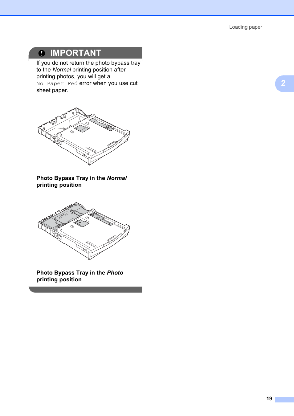 Important | Brother Fax Machine/Multi-Function Center MFC-J280W User Manual | Page 33 / 150