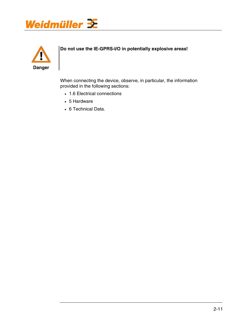 Use as prescribed | Weidmuller GPRS Alarm Unit User Manual | Page 13 / 94
