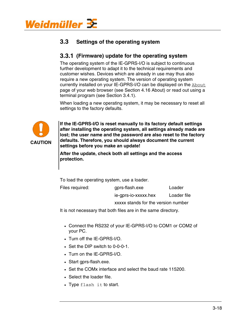 Weidmuller GPRS Alarm Unit User Manual | Page 20 / 94