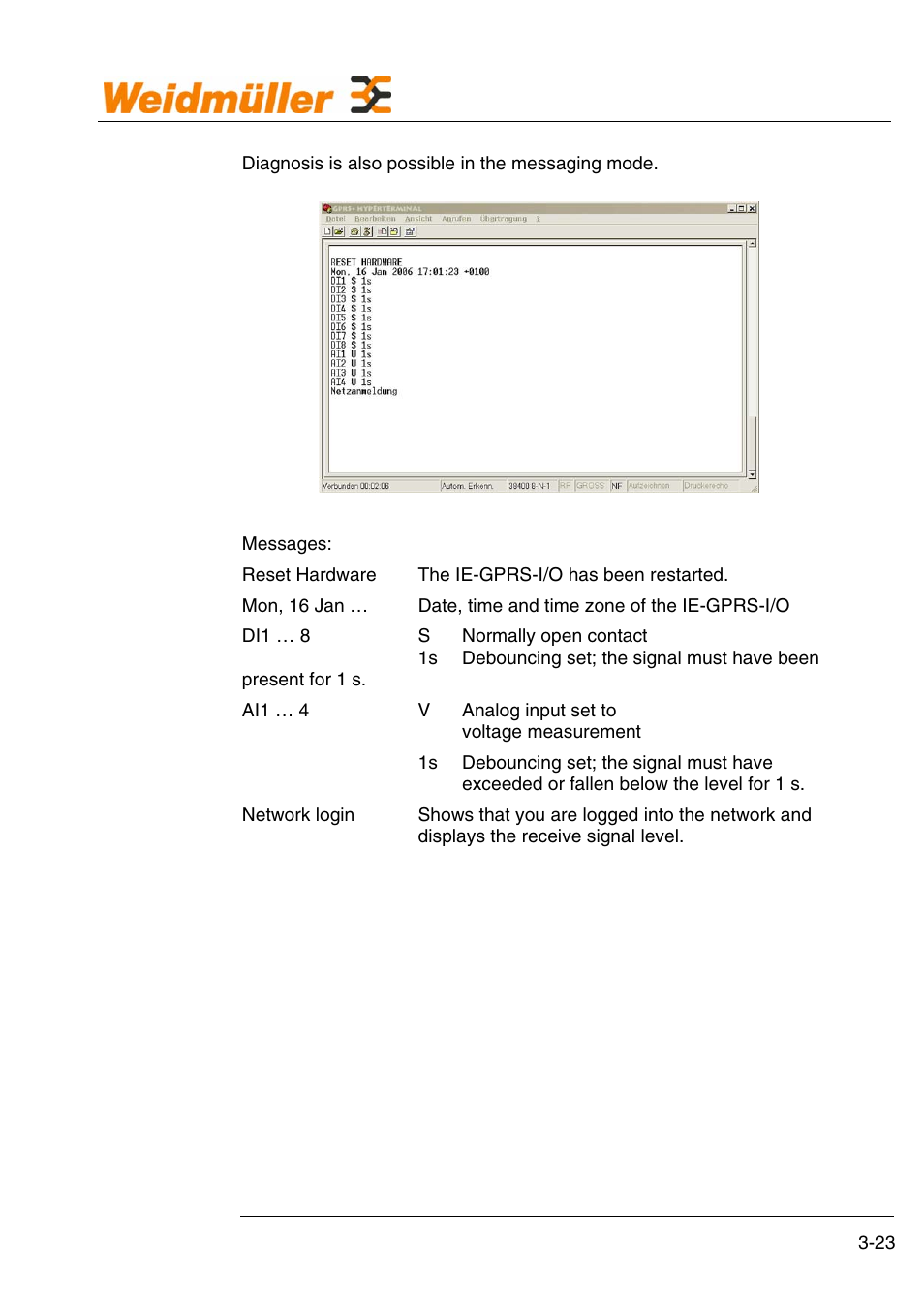 Weidmuller GPRS Alarm Unit User Manual | Page 25 / 94