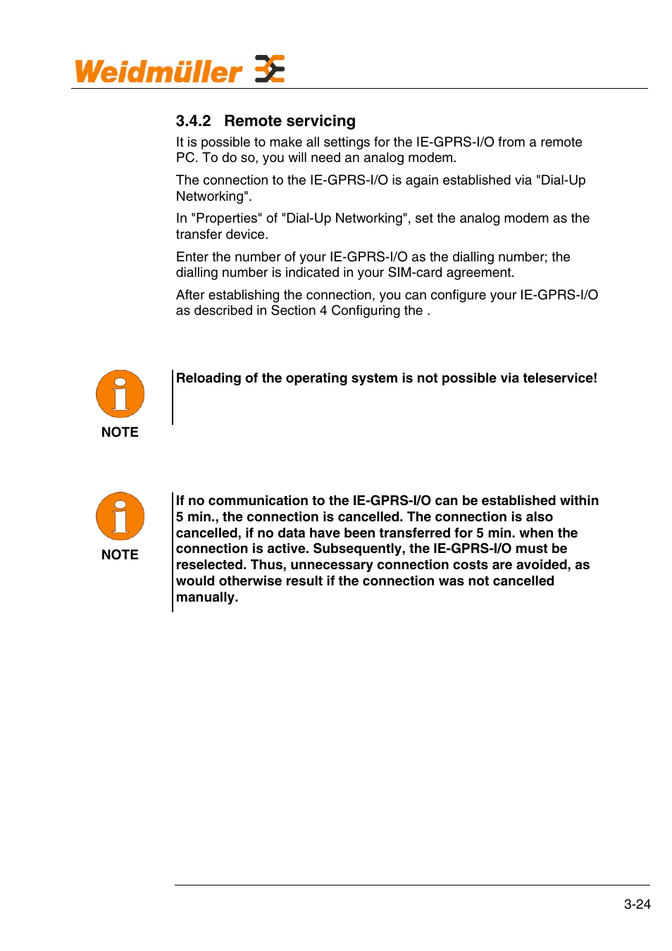 Weidmuller GPRS Alarm Unit User Manual | Page 26 / 94