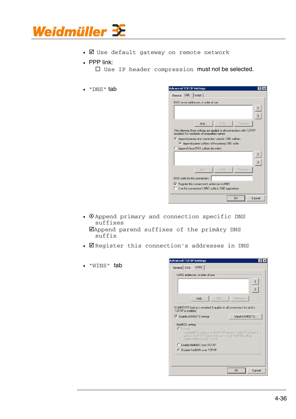 Configuration | Weidmuller GPRS Alarm Unit User Manual | Page 38 / 94