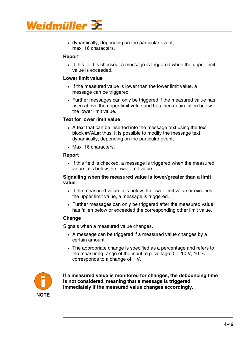 Configuration | Weidmuller GPRS Alarm Unit User Manual | Page 51 / 94