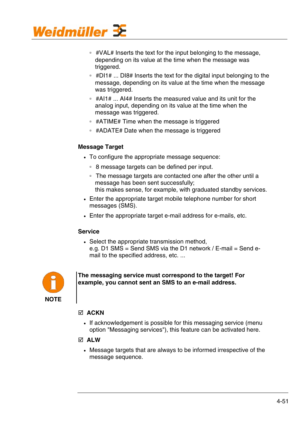 Configuration | Weidmuller GPRS Alarm Unit User Manual | Page 53 / 94