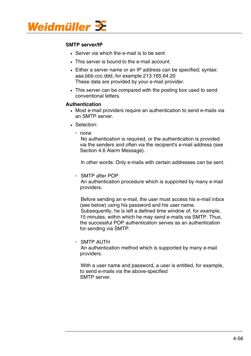 Configuration | Weidmuller GPRS Alarm Unit User Manual | Page 58 / 94