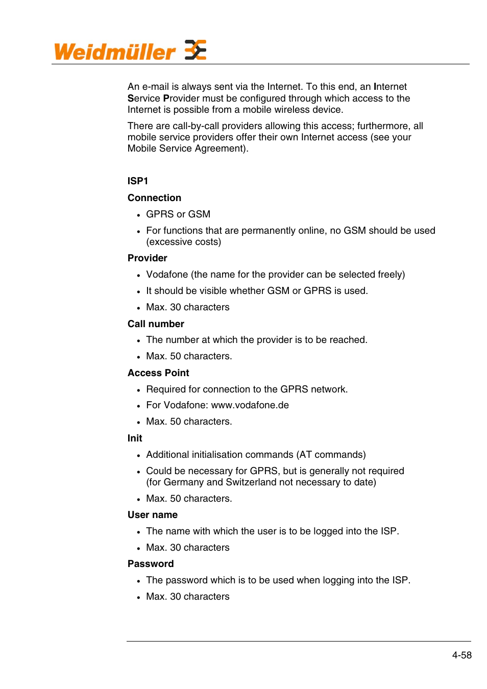 Configuration | Weidmuller GPRS Alarm Unit User Manual | Page 60 / 94