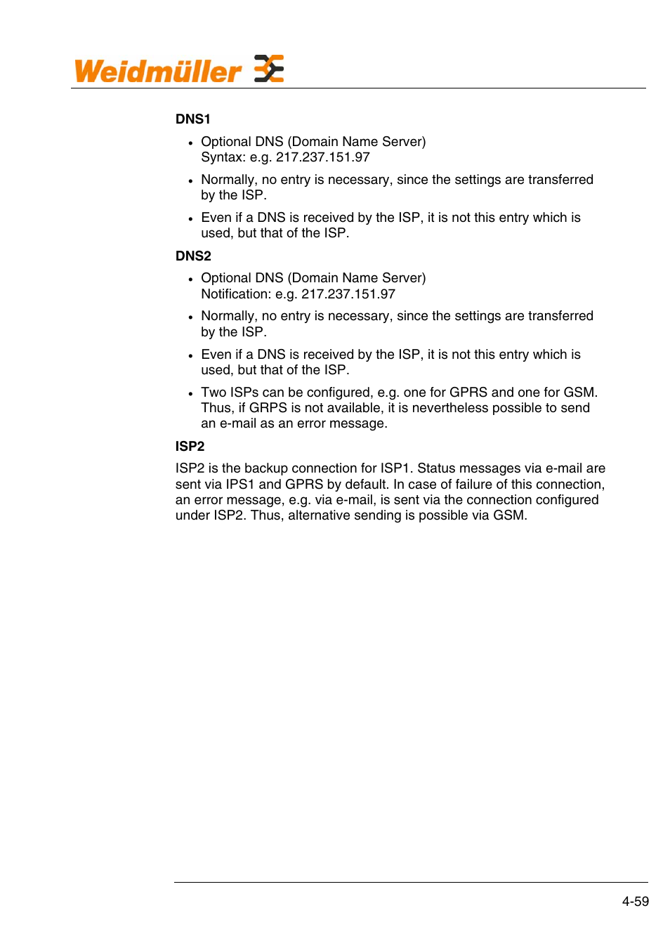 Configuration | Weidmuller GPRS Alarm Unit User Manual | Page 61 / 94