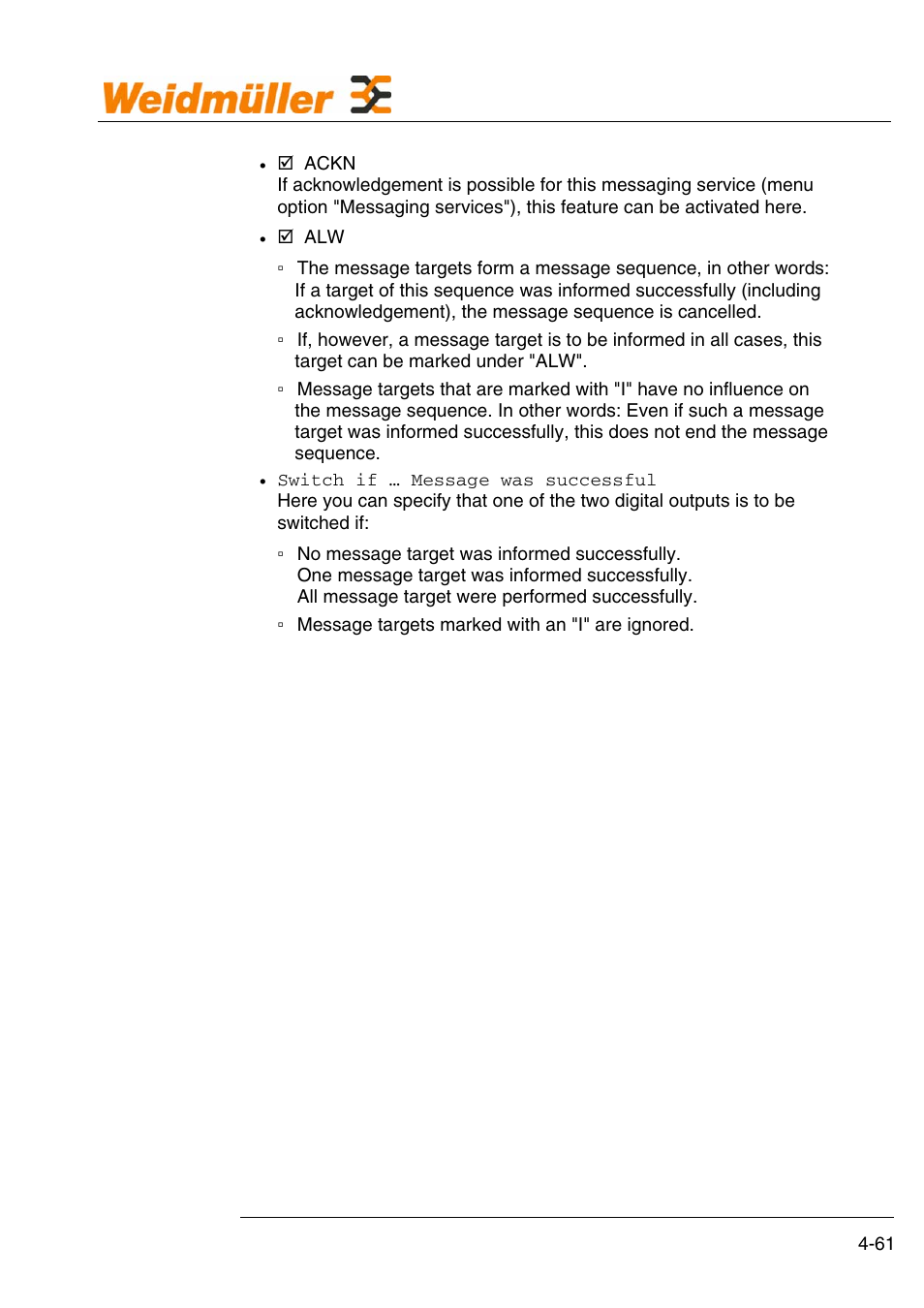 Configuration | Weidmuller GPRS Alarm Unit User Manual | Page 63 / 94