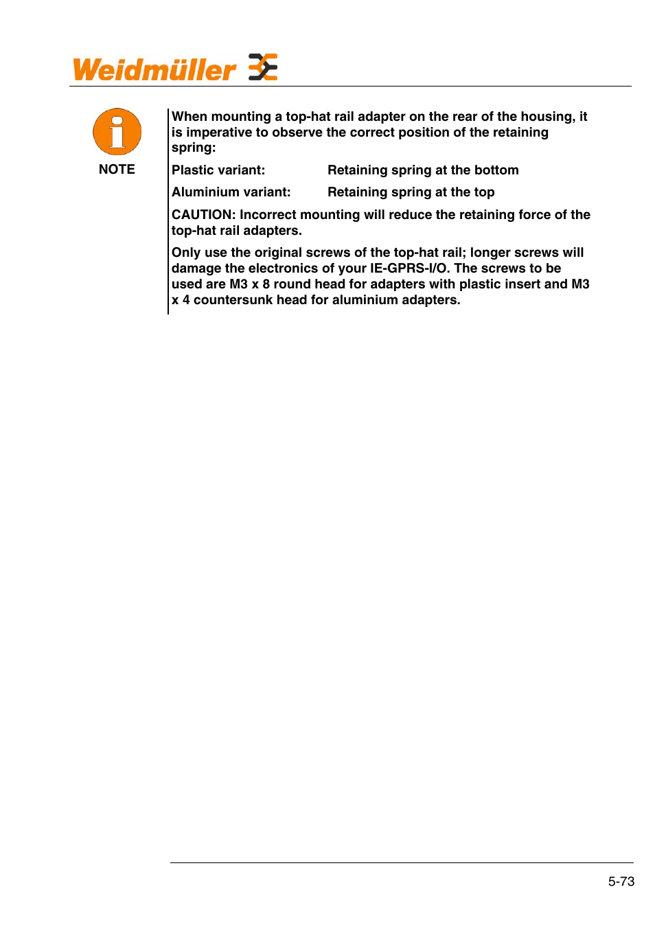 Weidmuller GPRS Alarm Unit User Manual | Page 75 / 94