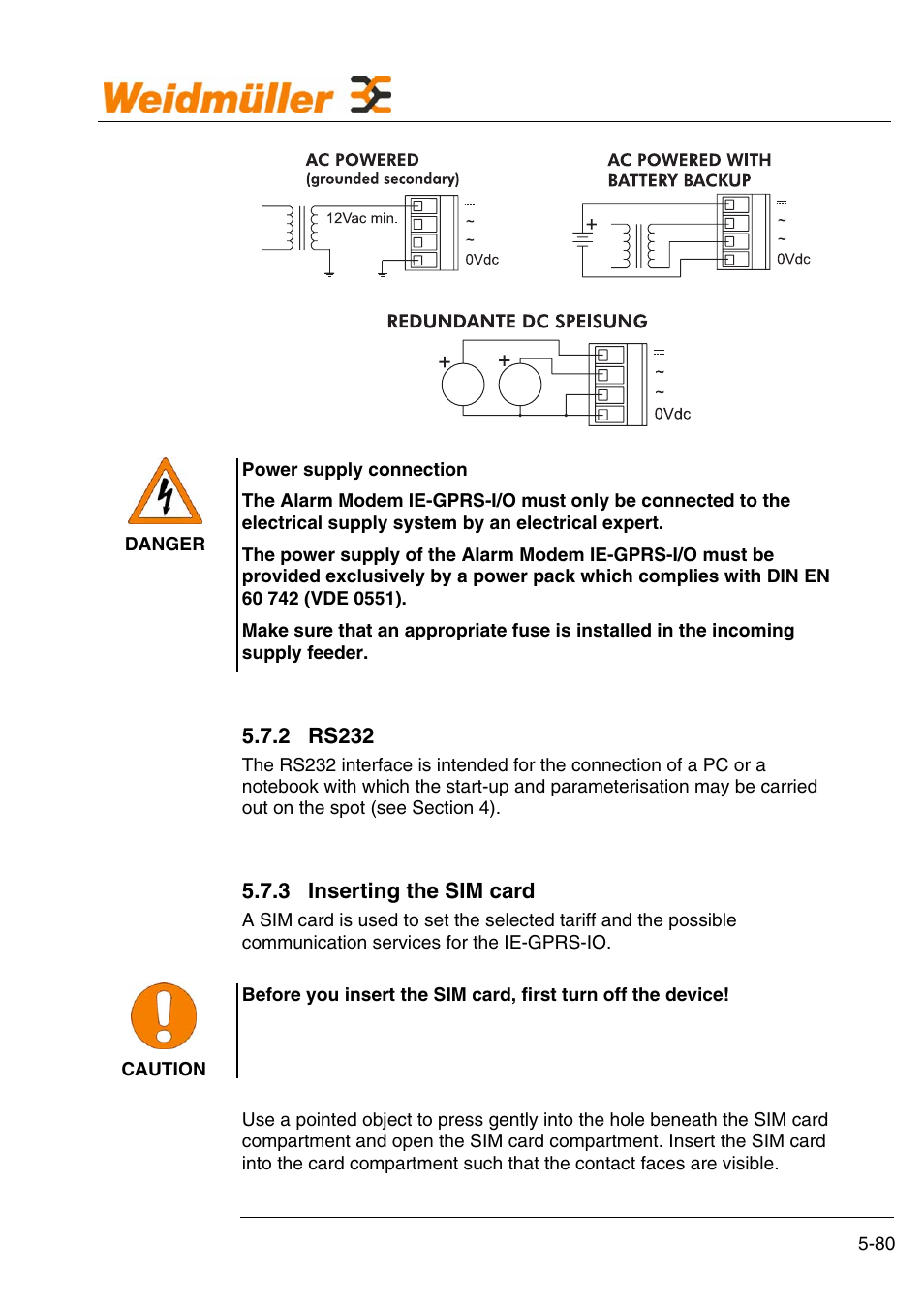 Weidmuller GPRS Alarm Unit User Manual | Page 82 / 94