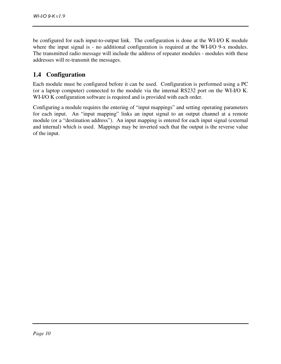 4 configuration | Weidmuller WI-I/O 9-K: Wireless I/O Transmitter v1.9 User Manual | Page 10 / 53