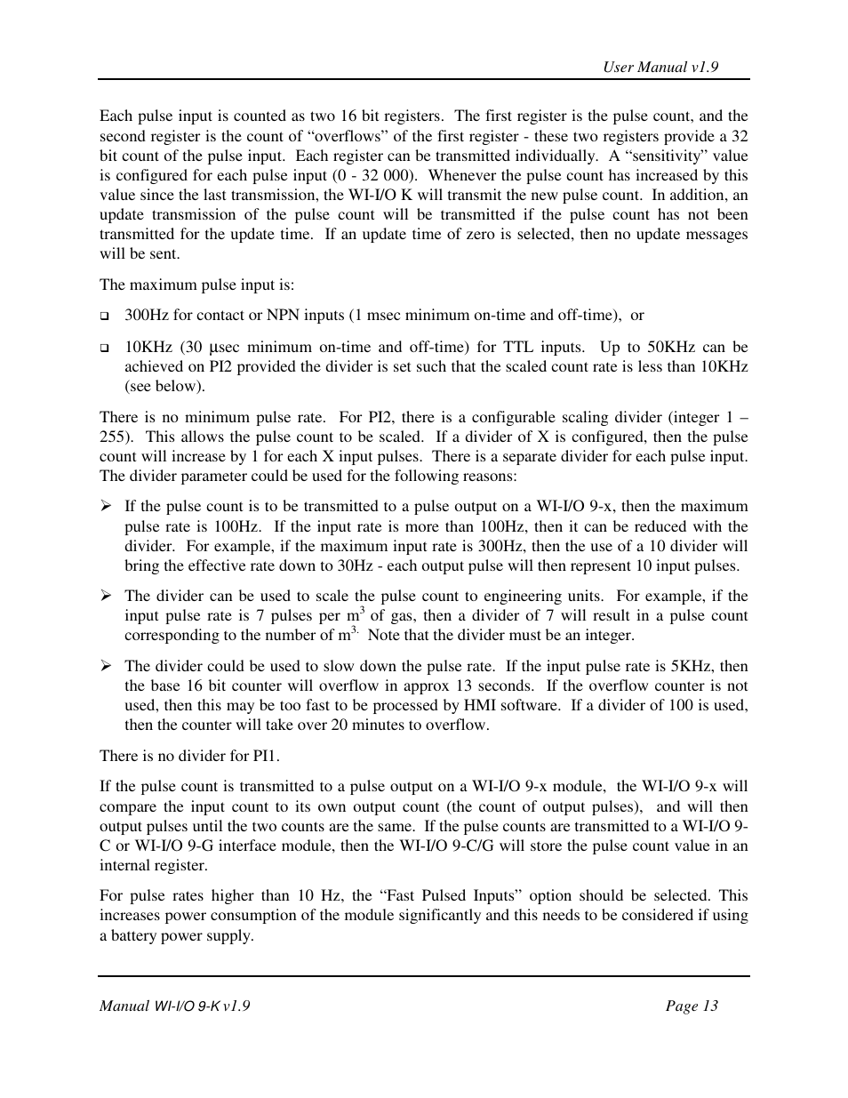 Weidmuller WI-I/O 9-K: Wireless I/O Transmitter v1.9 User Manual | Page 13 / 53