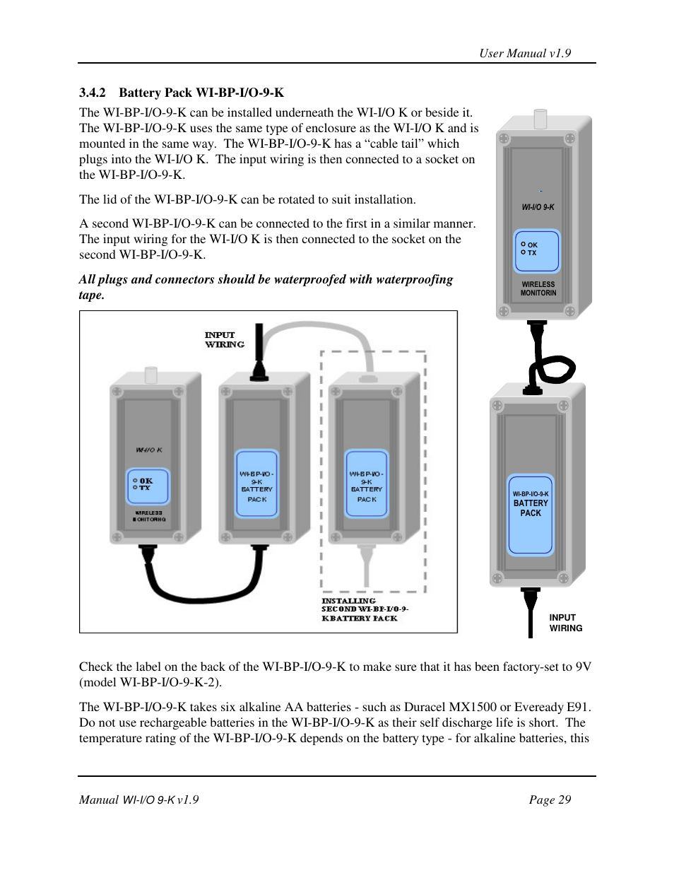 Weidmuller WI-I/O 9-K: Wireless I/O Transmitter v1.9 User Manual | Page 29 / 53