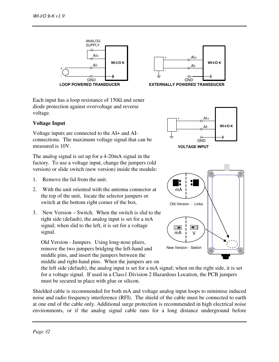 Weidmuller WI-I/O 9-K: Wireless I/O Transmitter v1.9 User Manual | Page 32 / 53