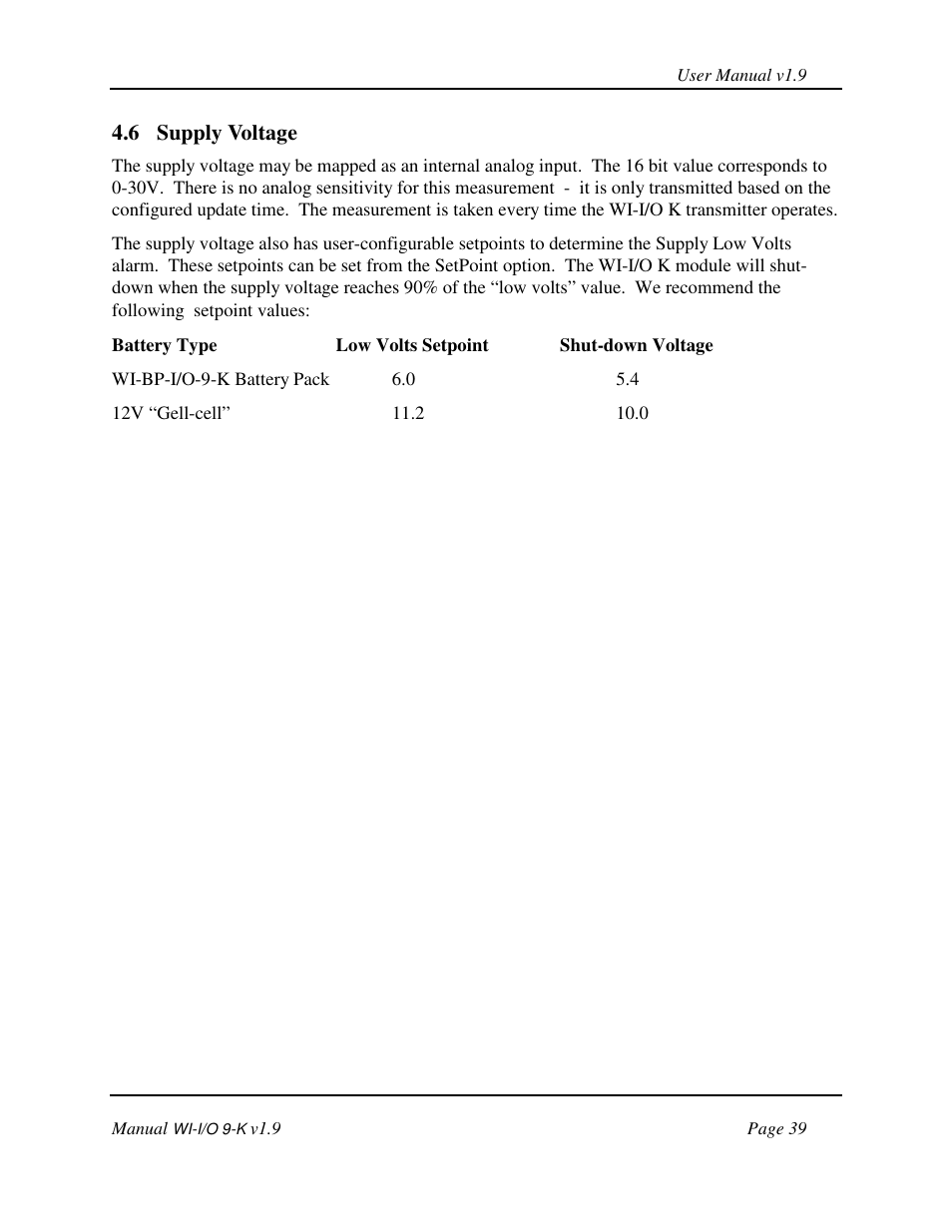 Weidmuller WI-I/O 9-K: Wireless I/O Transmitter v1.9 User Manual | Page 39 / 53