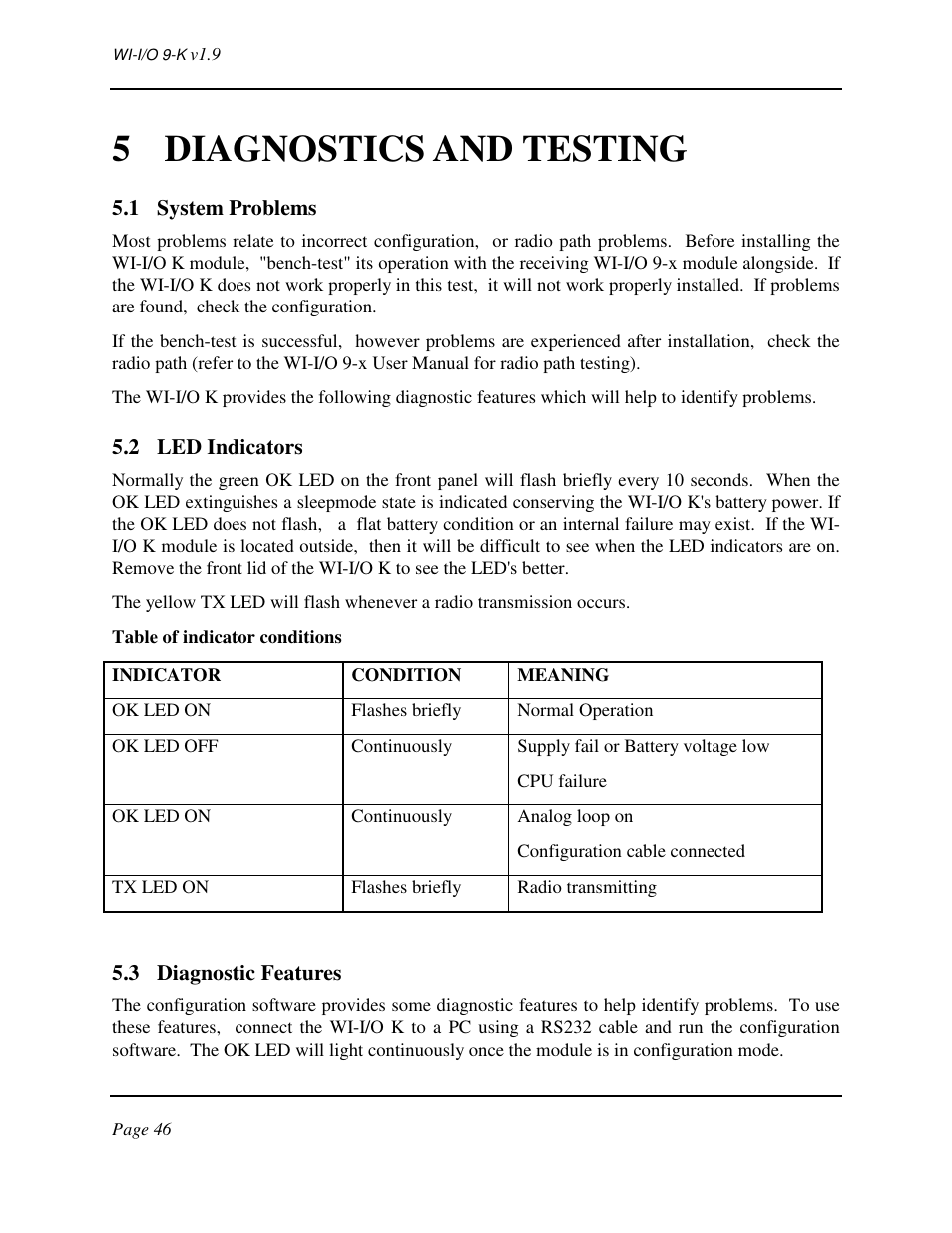 5 diagnostics and testing | Weidmuller WI-I/O 9-K: Wireless I/O Transmitter v1.9 User Manual | Page 46 / 53