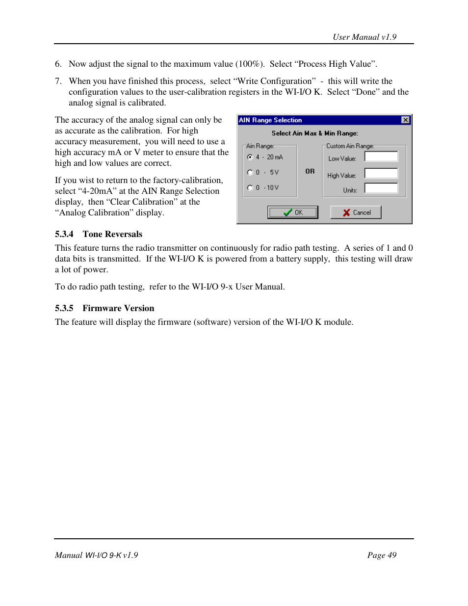 Weidmuller WI-I/O 9-K: Wireless I/O Transmitter v1.9 User Manual | Page 49 / 53