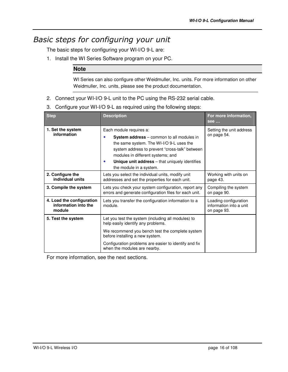 Weidmuller WI-I/O 9-L: Wireless I/O Transmitter / Receiver v1.3 User Manual | Page 16 / 108