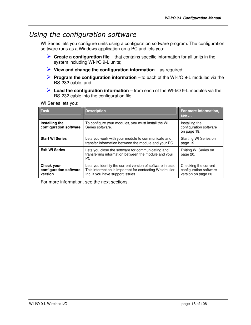 Weidmuller WI-I/O 9-L: Wireless I/O Transmitter / Receiver v1.3 User Manual | Page 18 / 108