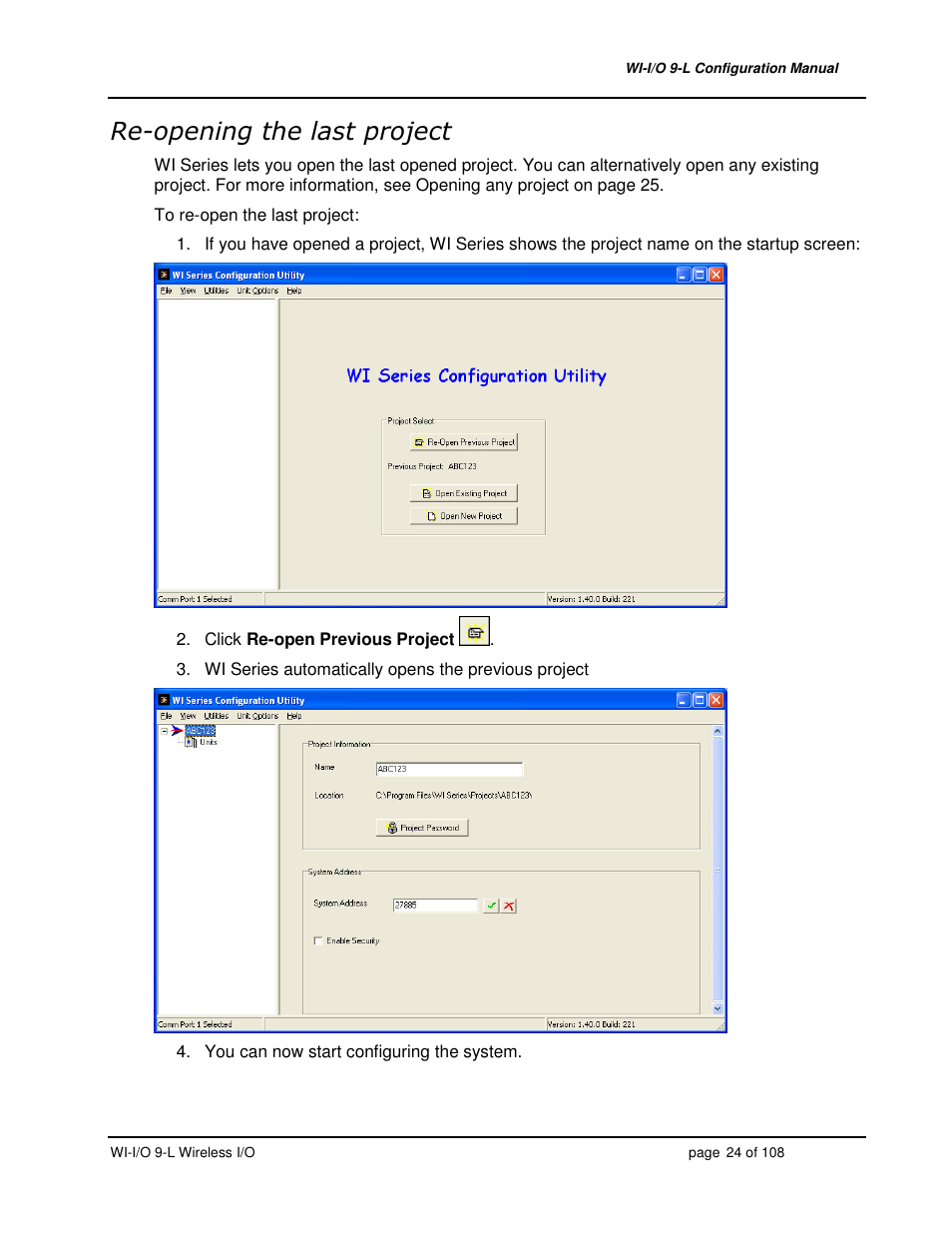 Weidmuller WI-I/O 9-L: Wireless I/O Transmitter / Receiver v1.3 User Manual | Page 24 / 108