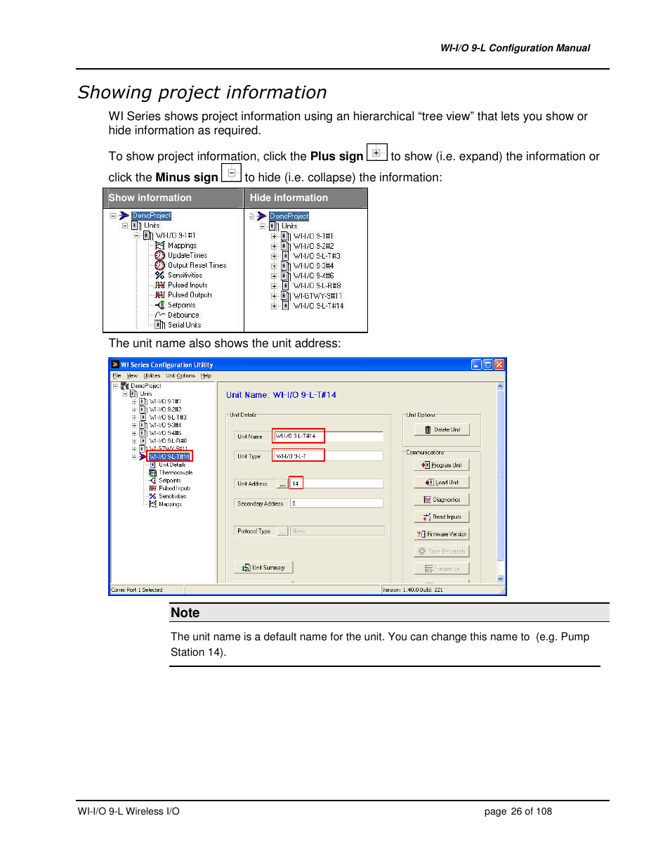 Weidmuller WI-I/O 9-L: Wireless I/O Transmitter / Receiver v1.3 User Manual | Page 26 / 108