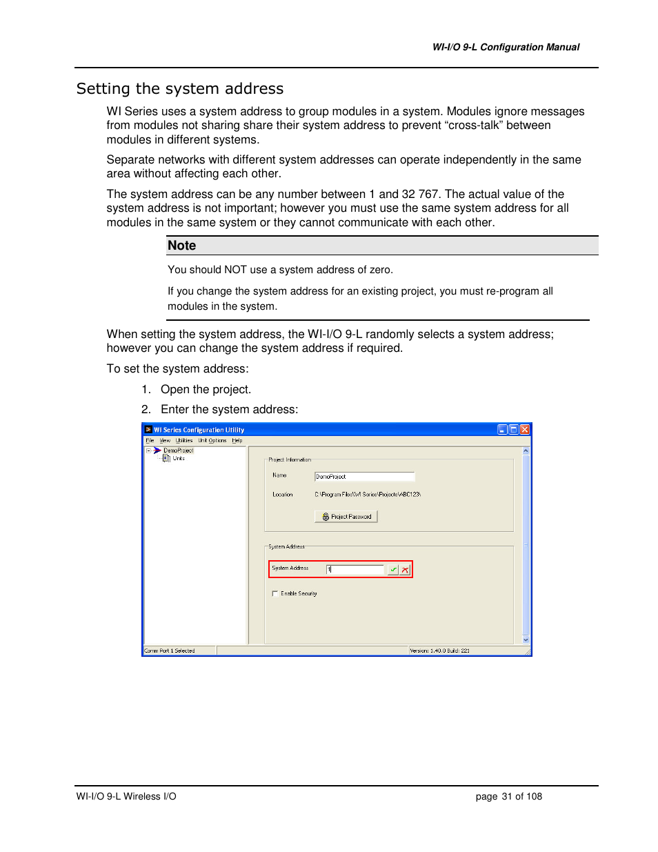 Weidmuller WI-I/O 9-L: Wireless I/O Transmitter / Receiver v1.3 User Manual | Page 31 / 108